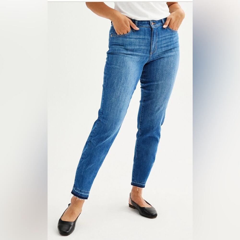 NEW Sonoma Good For Life Classic Blue Mid Rise Slim Ankle Women's Stretch Jean 8